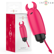 Intense Scarlet, bullet vibrante a forma di diavoletto rosso, 9,3 × 2,4 cm