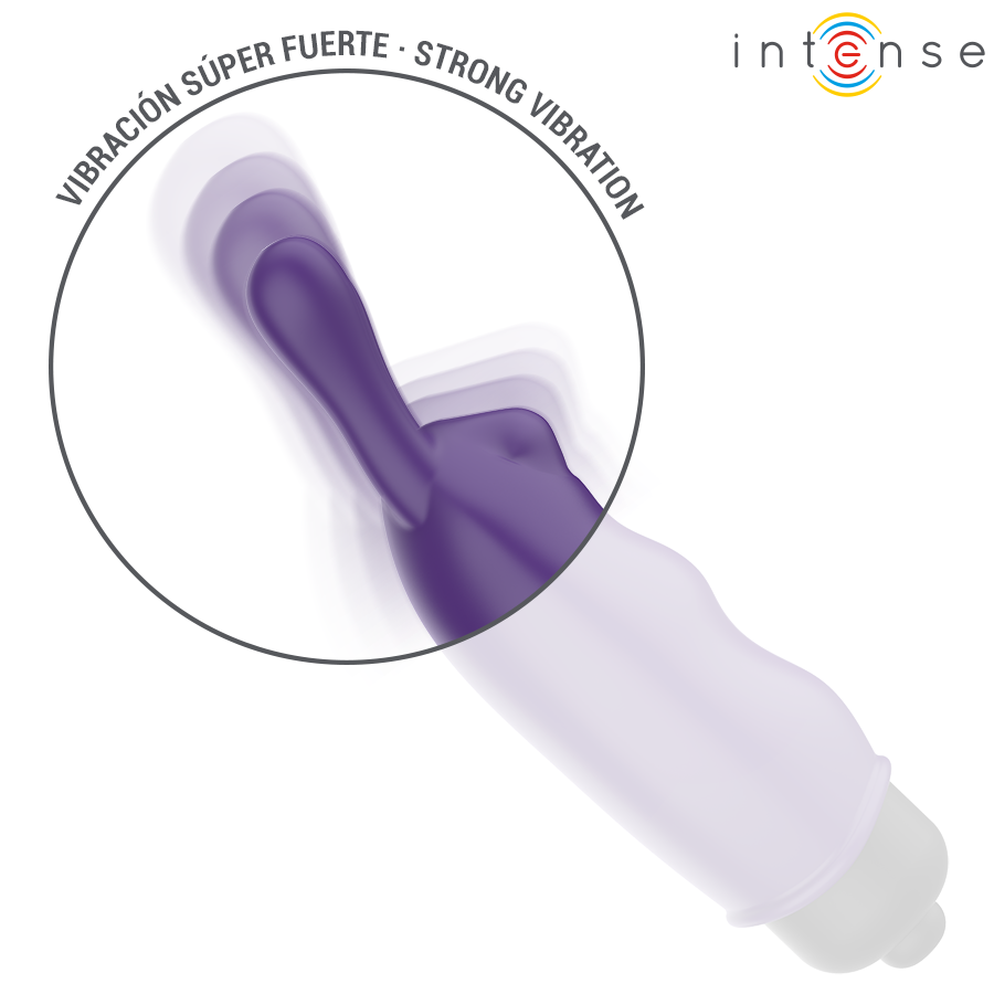 Intense Mystic – Minivibrator in Hasenform, Lila, 8,7 × 2,4 cm