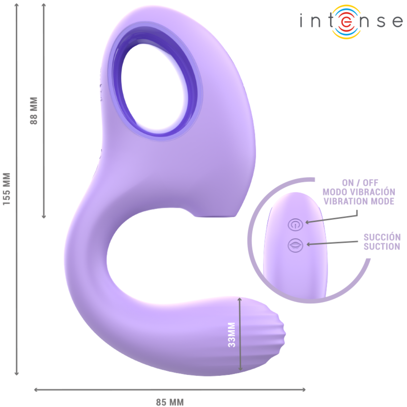Intense — Baxter vibrateur & stimulateur violet