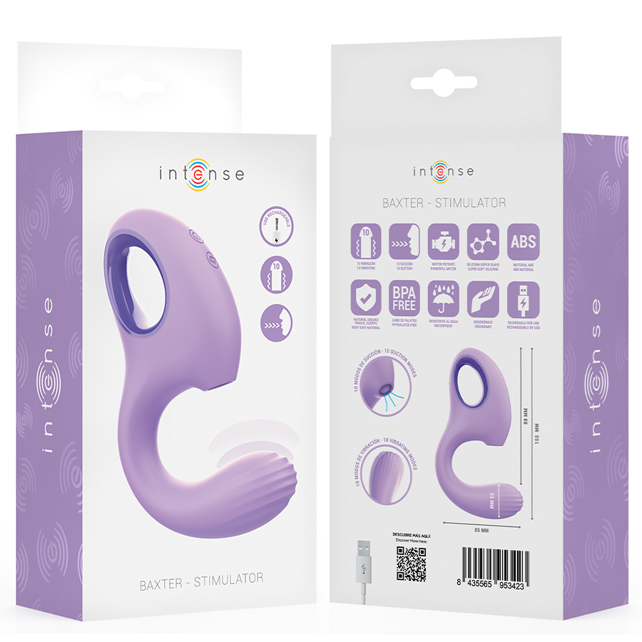Intense — Baxter vibrateur & stimulateur violet