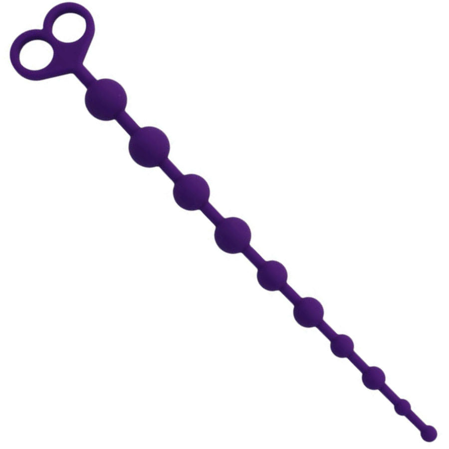 Intense Anal Toys Jaiden – Lange Analkette aus Silikon, 34 cm – Flieder