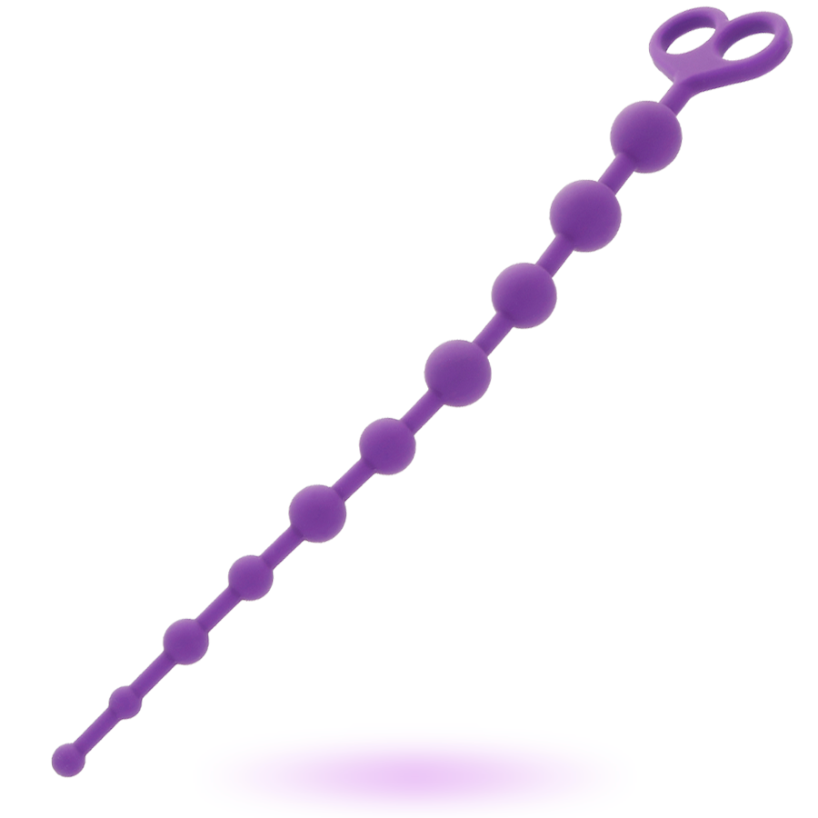 Intense Anal Toys Jaiden – Lange Analkette aus Silikon, 34 cm – Flieder