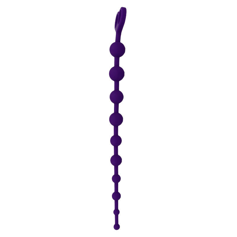 Intense Anal Toys Jaiden – Lange Analkette aus Silikon, 34 cm – Flieder