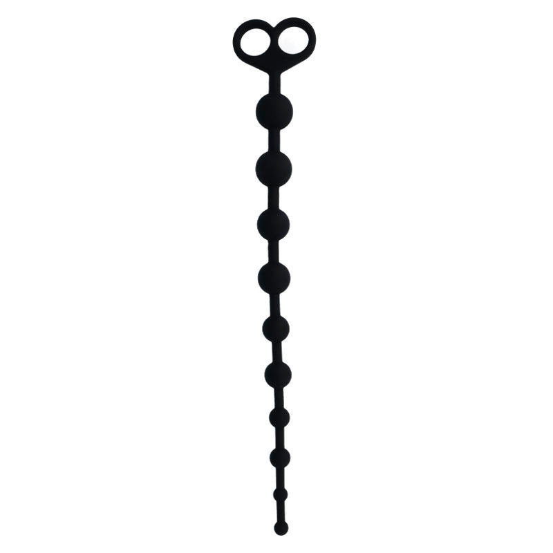 Intense Anal Toys Jaiden – Lange Analkette aus Silikon, 34 cm – Schwarz