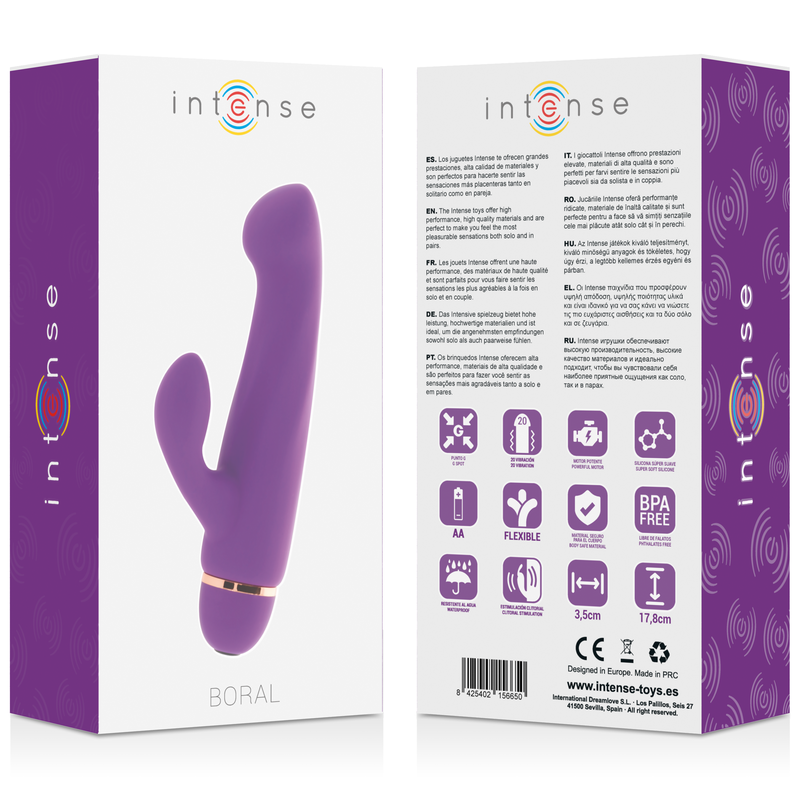 Intense Boral – Vibrador punto G lila, 20 velocidades