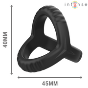 Anillo doble de silicona negra Intense Carson, modelo 4