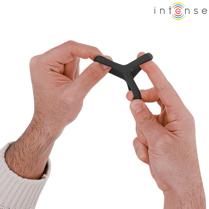 Anillo doble de silicona negra Intense Carson, modelo 4