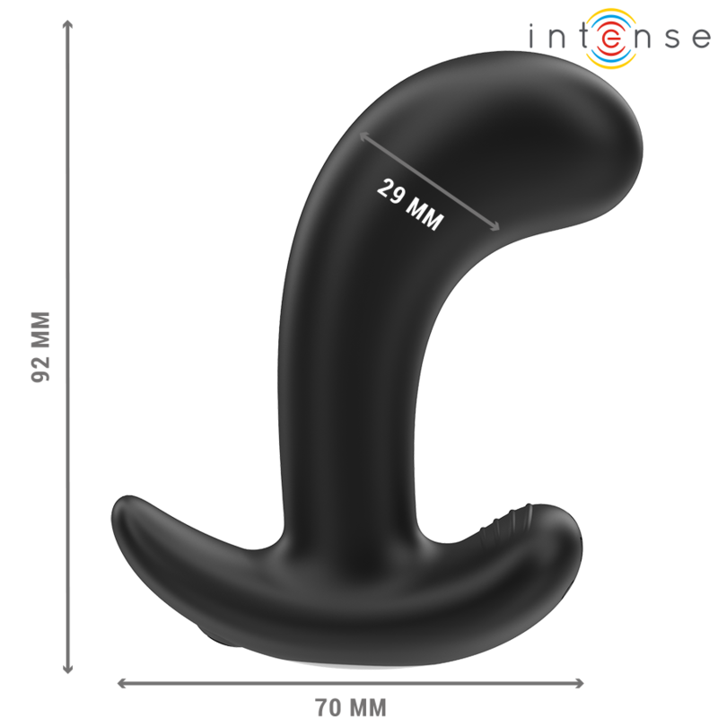 Intense Chandler, vibrierender Analplug in Schwarz mit Fernbedienung