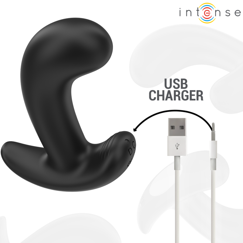 Intense Chandler, vibrierender Analplug in Schwarz mit Fernbedienung