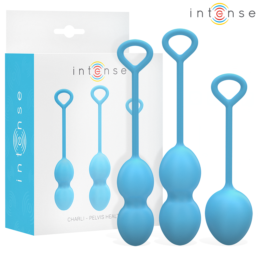 Intense Charli – Liebeskugeln-Set in Blau