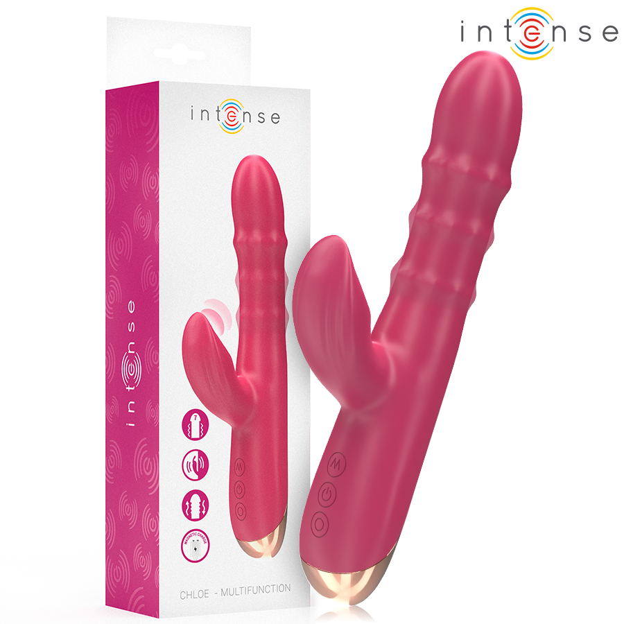 Intense — Chloe vibrateur multifonction 3 en 1 rouge