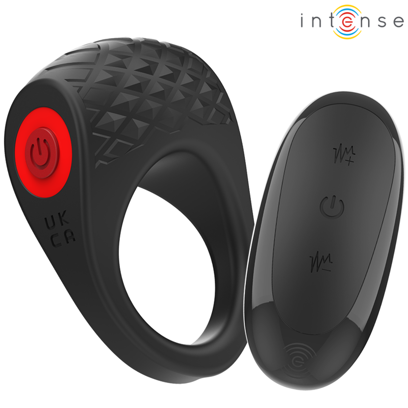 Intense Clover – Vibrierender Penisring mit 10 Vibrationsmodi, Schwarz