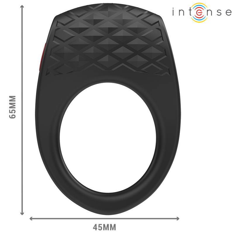 Intense Clover – Vibrierender Penisring mit 10 Vibrationsmodi, Schwarz