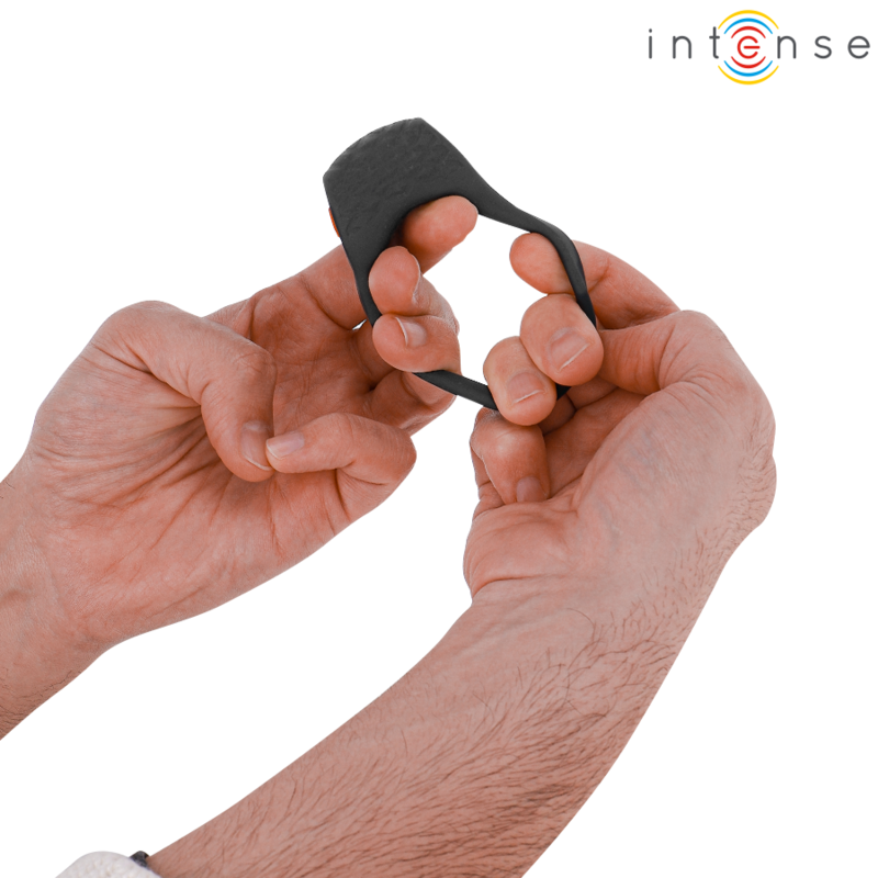 Intense Clover – Vibrierender Penisring mit 10 Vibrationsmodi, Schwarz