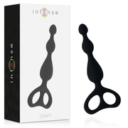 Intense Anal Toys Danti – Palline anali in silicone con tre rigonfiamenti – Nero
