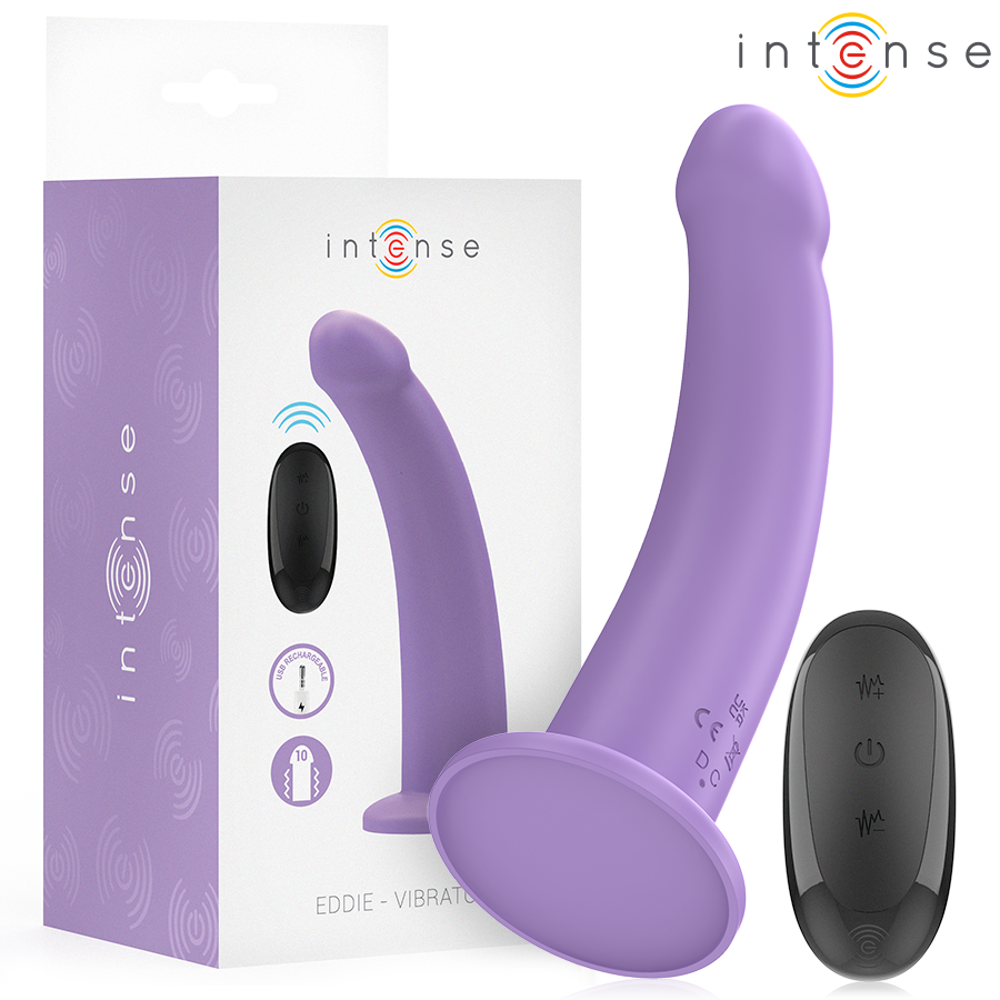 Intense — Eddie vibrateur 17,5 cm 10 vibrations violet télécommande