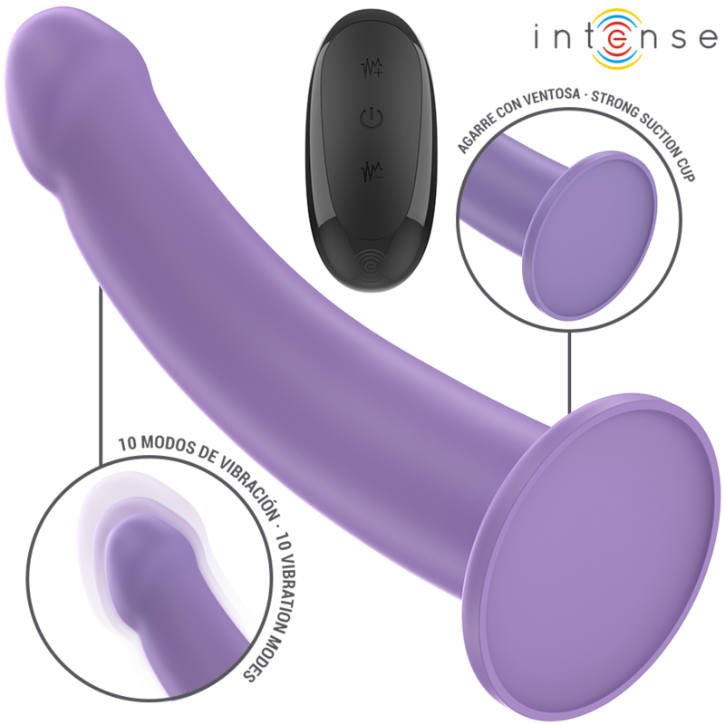 Intense — Eddie vibrateur 17,5 cm 10 vibrations violet télécommande