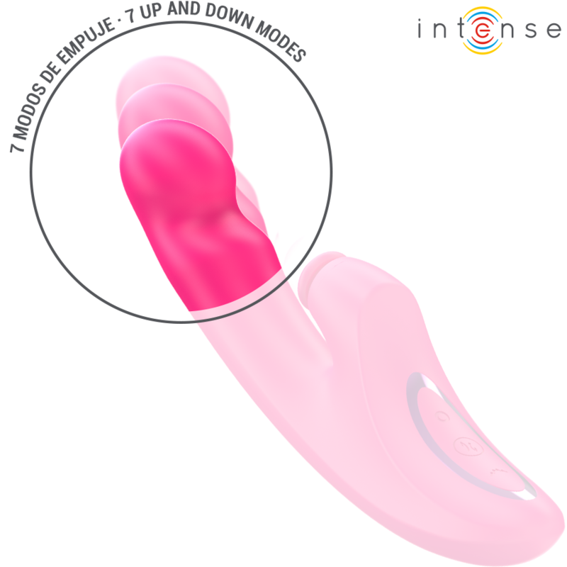 Intense Emi – Vibrador 3 en 1 rosa, 13,5 cm