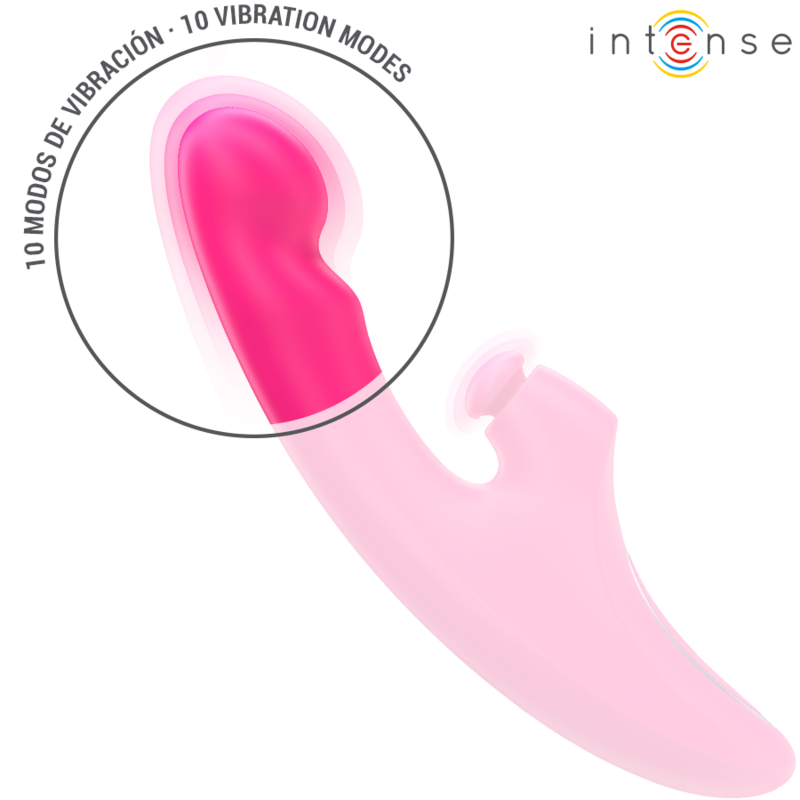 Intense Emi – Vibrador 3 en 1 rosa, 13,5 cm