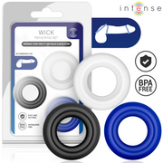 Intense — Ensemble de 3 anneaux pénis de couleurs variées