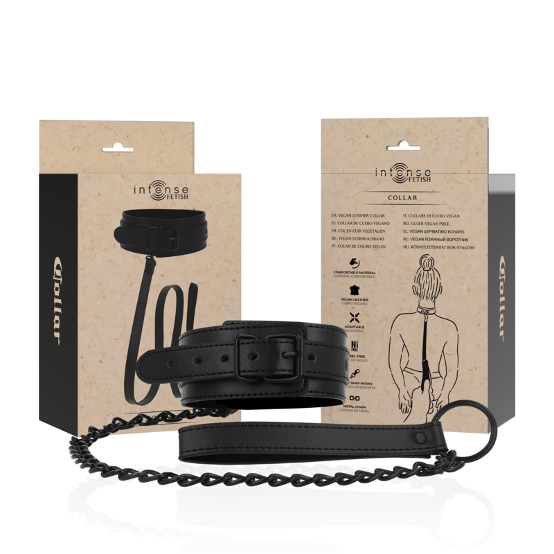 Intense Fetish – Halsband aus veganem Leder