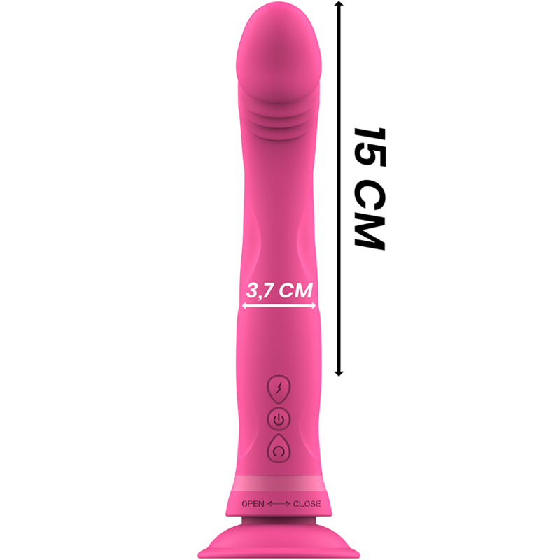 Dildo vibrante Intense Michelangelo in silicone rosa