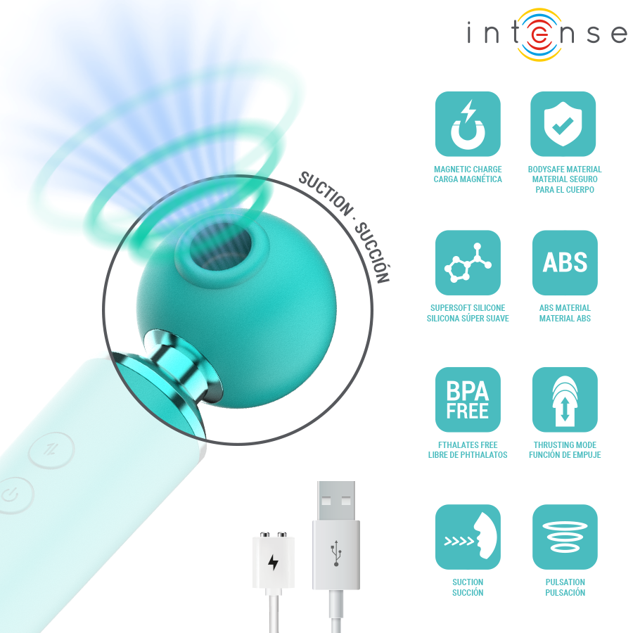 Intense — Hamby stimulateur multifonctionnel à succion et vibration