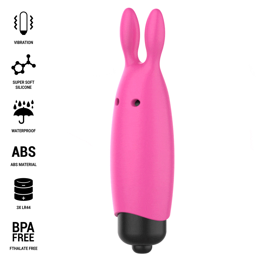 Intense Hopper – Minivibrator in Rosa, 8,3 × 2,4 cm