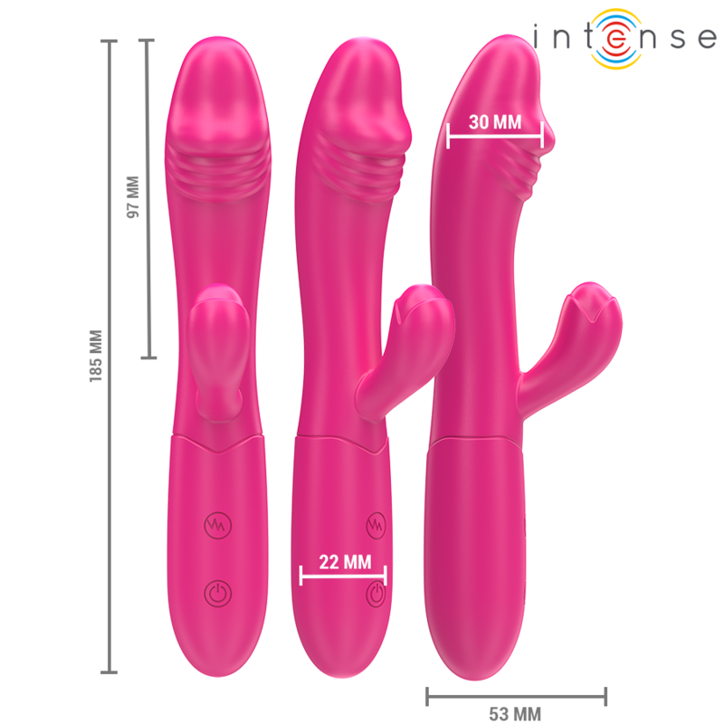 Intense — Ivy vibrateur flexible 10 vibrations avec langue stimulante rose