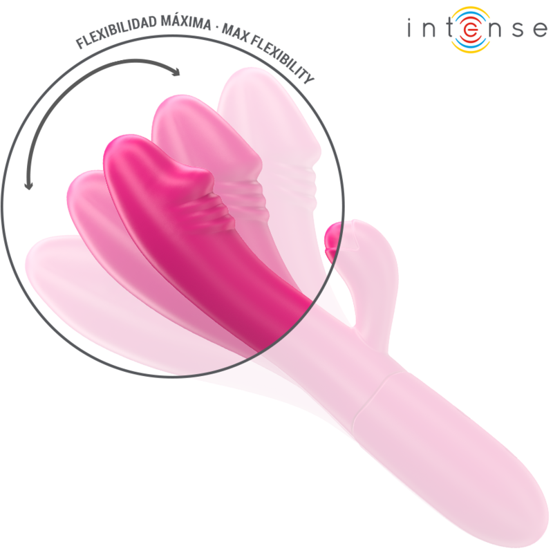 Intense — Ivy vibrateur flexible 10 vibrations avec langue stimulante rose