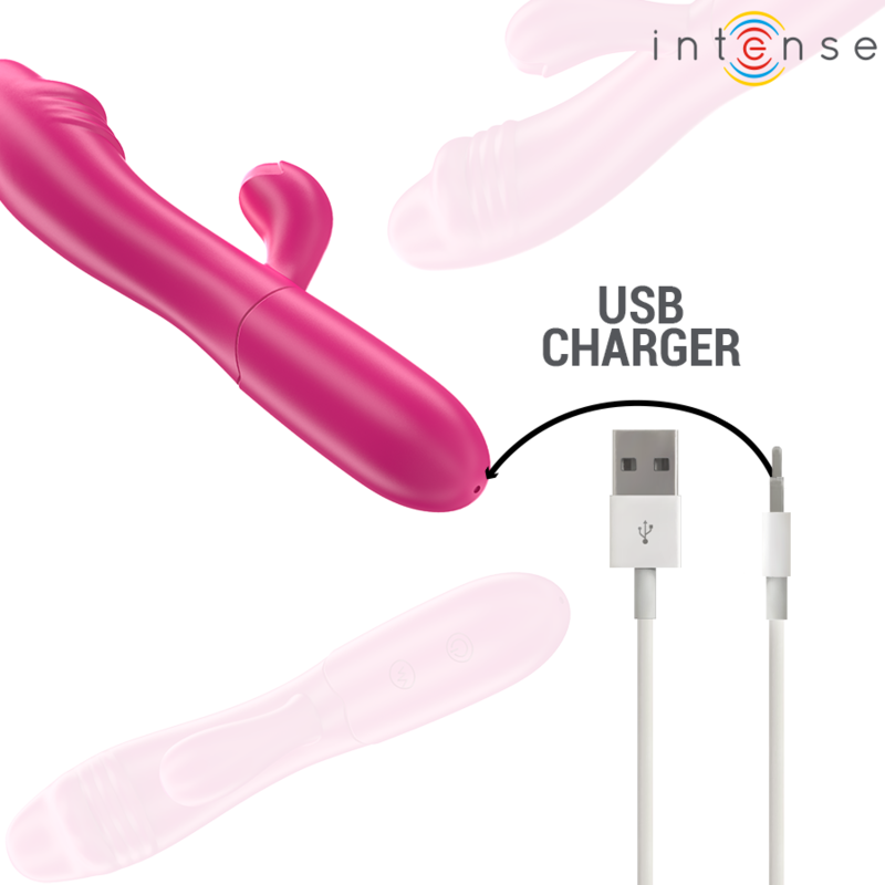 Intense — Ivy vibrateur flexible 10 vibrations avec langue stimulante rose