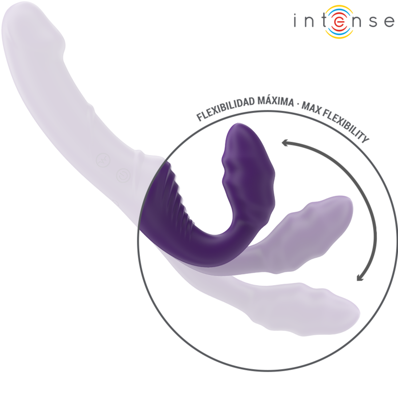 Intense Jill – Doppelvibrator mit Fernbedienung, 20 cm, Lila