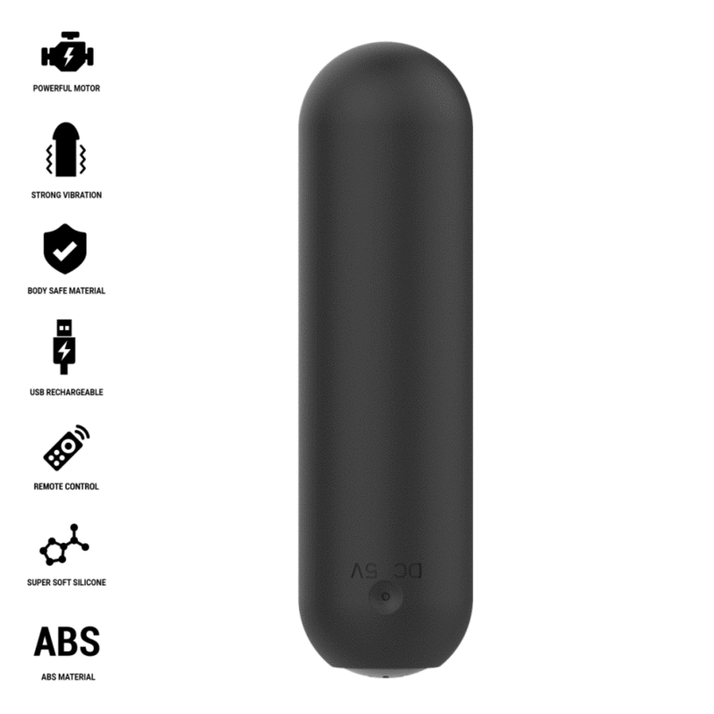 Intense Judy – aufladbarer Minivibrator mit Fernbedienung in Schwarz