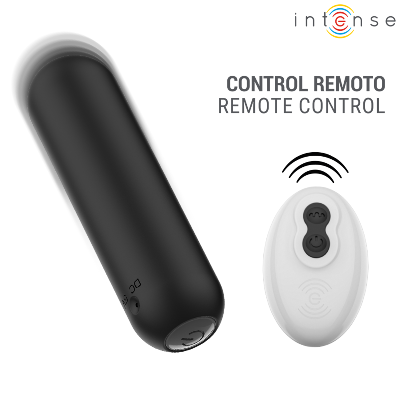 Intense Judy – aufladbarer Minivibrator mit Fernbedienung in Schwarz