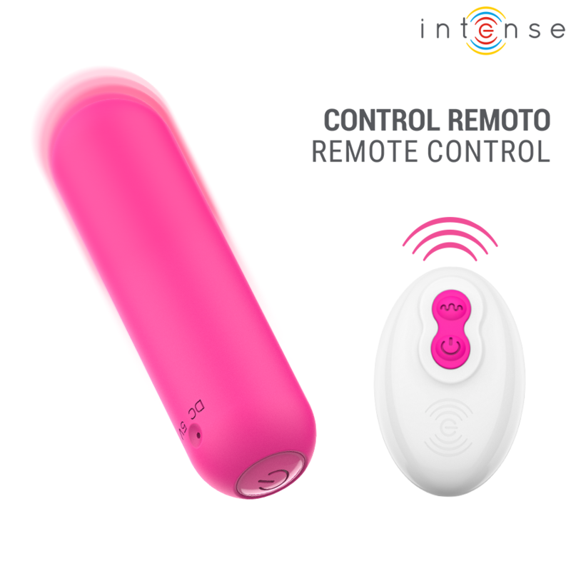 Intense — Judy vibrante rechargeable avec télécommande rose