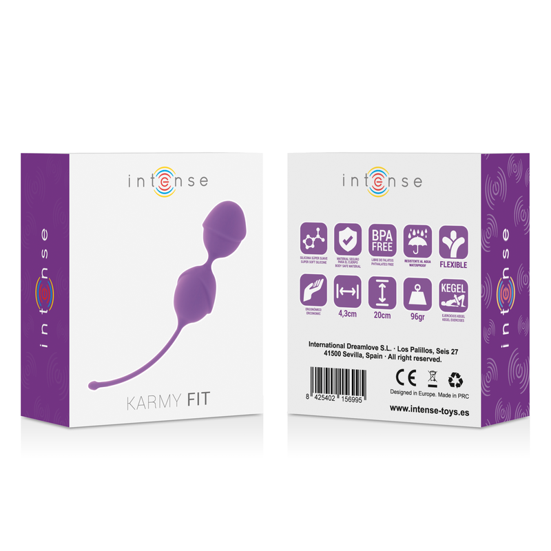 Intense Karmy Fit, palline di Kegel in silicone lilla