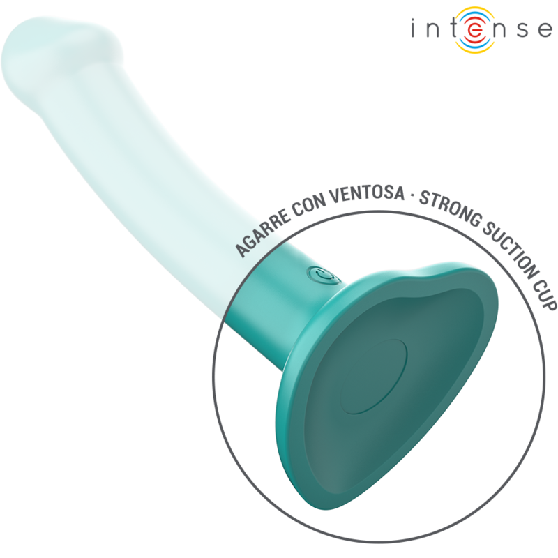 Intense Katie – blauer Vibrator mit Saugfuß, Fernbedienung und 10 Vibrationsmodi