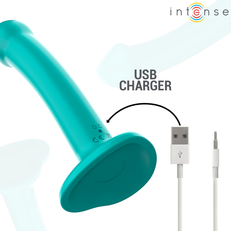 Intense Katie in Blau – Vibrator mit Saugfuß, Fernbedienung und 10 Vibrationsmodi