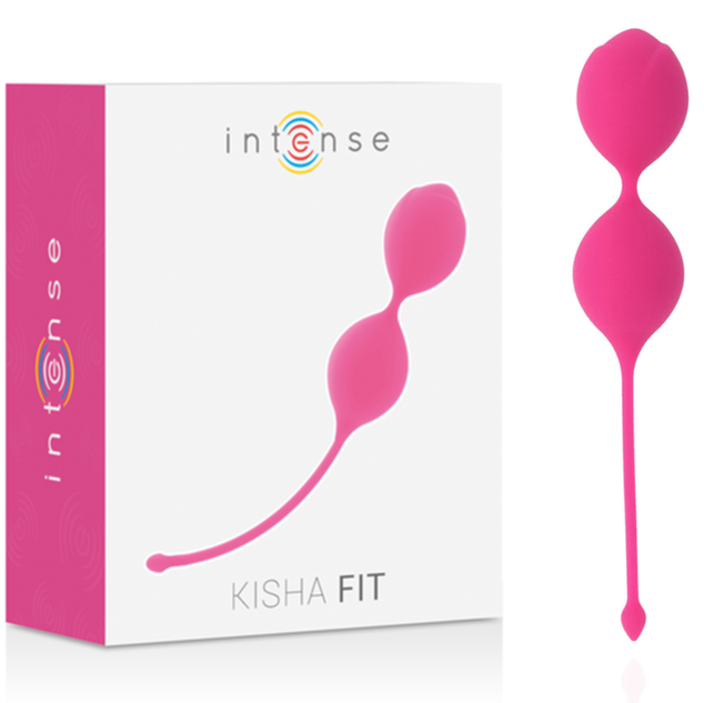 Intense Kisha Fit, palline di Kegel doppie in silicone fucsia