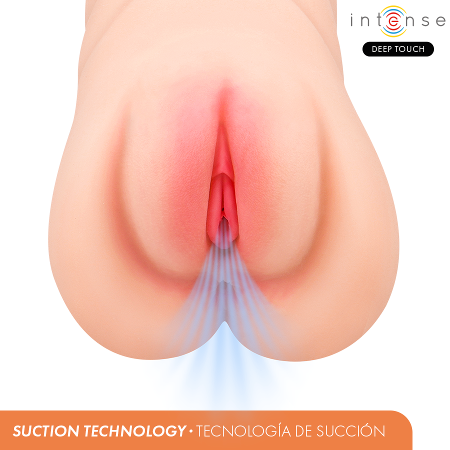Masturbador vaginal Intense Krista con succión, vibración y efecto de voz, 1,2 kg