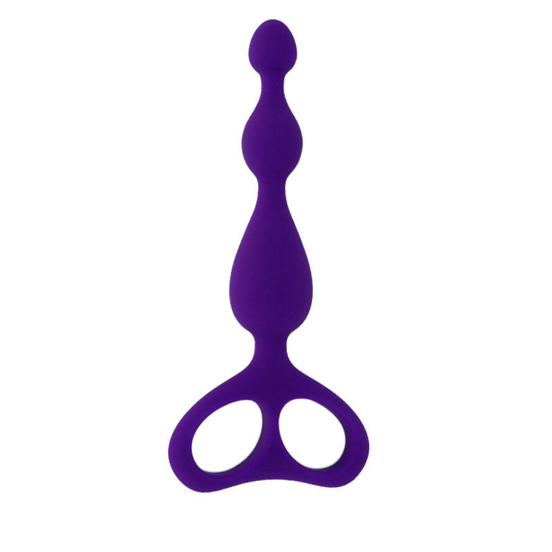 Intense Anal Toys Danti – Palline anali in silicone con tre rigonfiamenti – Lilla