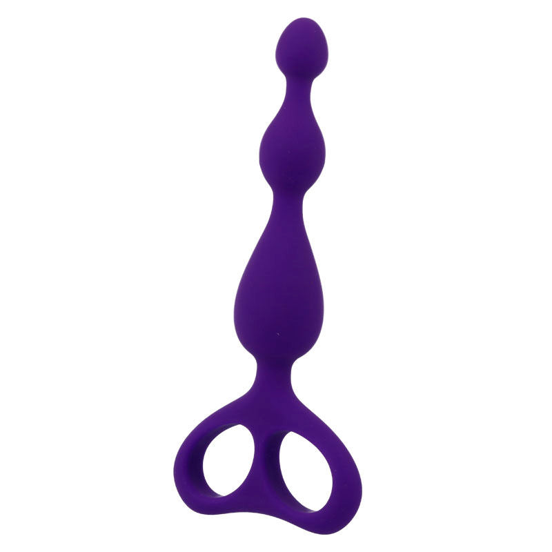 Intense Anal Toys Danti – Palline anali in silicone con tre rigonfiamenti – Lilla