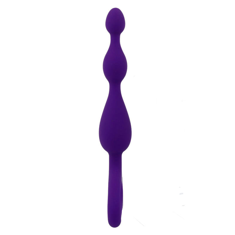 Intense Anal Toys Danti – Palline anali in silicone con tre rigonfiamenti – Lilla