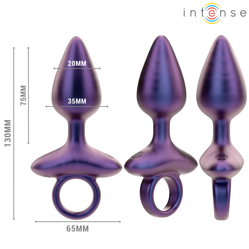 Intense Michael, plug anal vibrador modelo 2 con mando a distancia