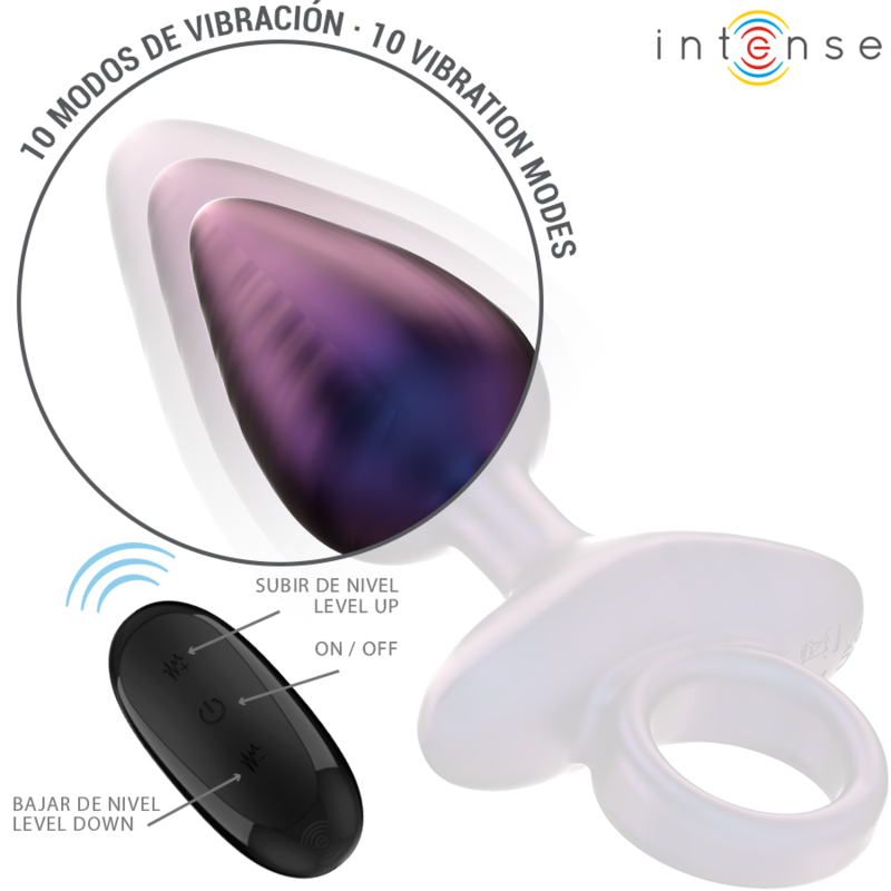 Intense Michael, plug anal vibrador modelo 2 con mando a distancia