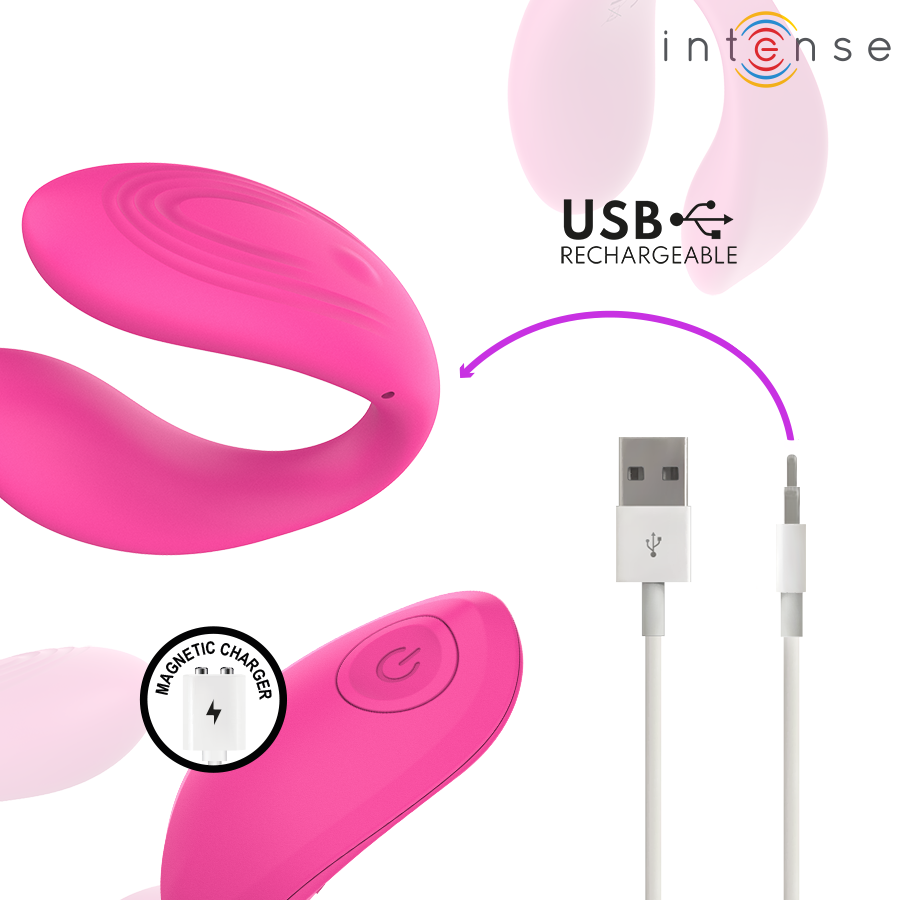 Intense Nora – Vibrierender Klammer-Stimulator in Rosa