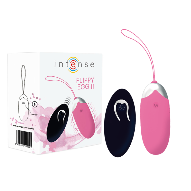 Intense Flippy II – aufladbares Vibro-Ei mit Fernbedienung in Rosa