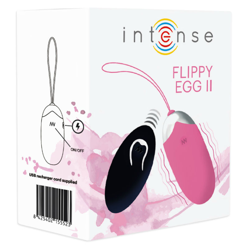 Intense Flippy II – aufladbares Vibro-Ei mit Fernbedienung in Rosa