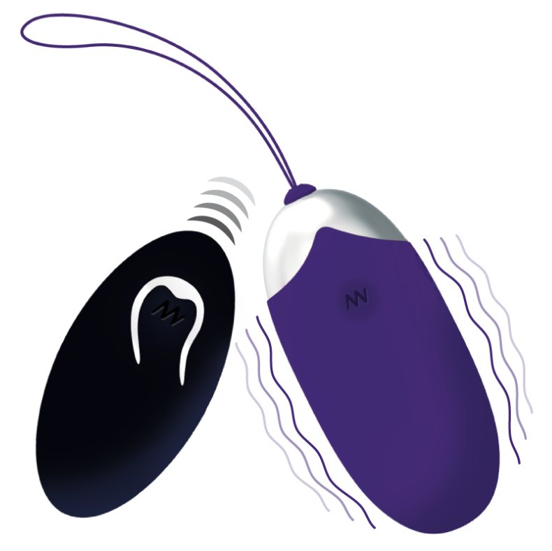 Huevo vibrador Intense Flippy II violeta con mando a distancia