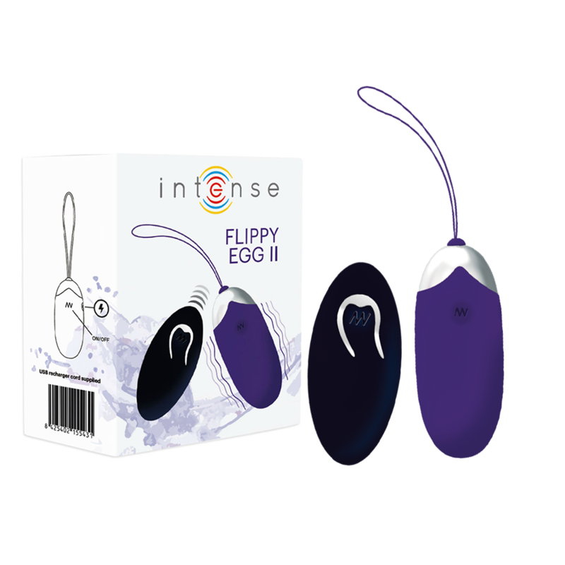 Huevo vibrador Intense Flippy II violeta con mando a distancia